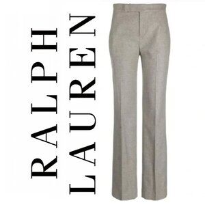 Ralph Lauren Grey Lambswool Cashmere Trousers Women’s 12 Mid Rise
